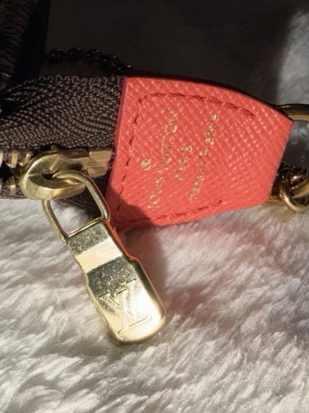 Louis Vuitton Brown Monogram Canvas Mini Pochette with Colorful Car Print - Picture 6 of 6